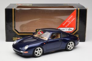 Porsche 911 993 Carrera Cup Blu Braccio & Gotz 1993 Bburago 1:18 3060-M1 Pressofusione — immagine 8 di 8