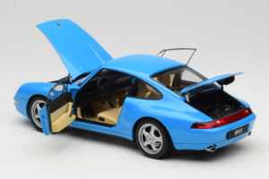 Porsche 911 993 Carrera Blue Metallic AUTOart 1:18 78133 Pressofusione — immagine 5 di 8