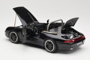 Porsche 911 993 Carrera Cabriolet Nero Bburago 1:18 3090-M1 Pressofusione — immagine 5 di 8