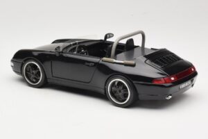 Porsche 911 993 Carrera Cabriolet Nero Bburago 1:18 3090-M1 Pressofusione — immagine 7 di 8