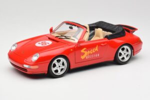 Porsche 911 993 Carrera Cabriolet Rosso Bburago 1:18 3090 Pressofusione