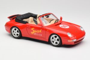 Porsche 911 993 Carrera Cabriolet Rosso Bburago 1:18 3090 Pressofusione — immagine 6 di 8