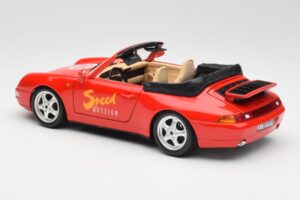Porsche 911 993 Carrera Cabriolet Rosso Bburago 1:18 3090 Pressofusione — immagine 7 di 8