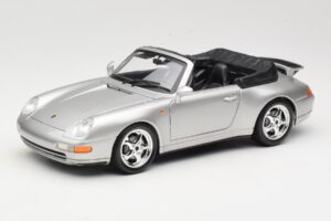 Porsche 911 993 Carrera Cabriolet Argento Bburago 1:18 18-12039 Pressofusione