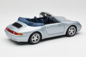 Porsche 911 993 Carrera Cabriolet Argento Maisto 1:18 100299-M1 Pressofusione — immagine 3 di 8