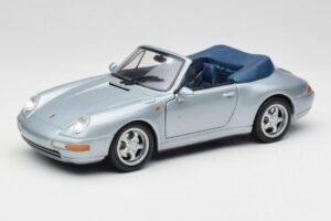 Porsche 911 993 Carrera Cabriolet Argento Maisto 1:18 100299-M1 Pressofusione