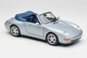 Porsche 911 993 Carrera Cabriolet Argento Maisto 1:18 100299-M1 Pressofusione — immagine 6 di 8