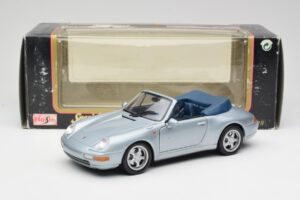 Porsche 911 993 Carrera Cabriolet Argento Maisto 1:18 100299-M1 Pressofusione — immagine 8 di 8
