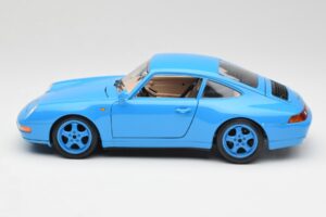 Porsche 911 993 Carrera Blu Bburago 1:18 3060 Pressofusione — immagine 4 di 8