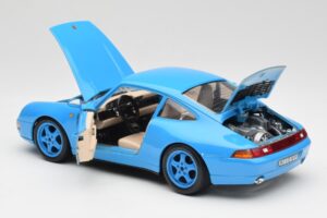 Porsche 911 993 Carrera Blu Bburago 1:18 3060 Pressofusione — immagine 5 di 8