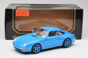 Porsche 911 993 Carrera Blu Bburago 1:18 3060 Pressofusione — immagine 8 di 8