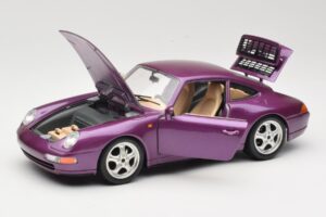 Porsche 911 993 Carrera Viola Bburago 1:18 3060-M2 Pressofusione — immagine 2 di 8