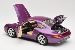 Porsche 911 993 Carrera Viola Bburago 1:18 3060-M2 Pressofusione — immagine 5 di 8
