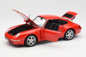 Porsche 911 993 Carrera Rosso AUTOart 1:18 78132 Pressofusione — immagine 2 di 8