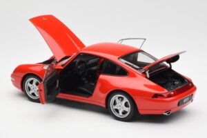 Porsche 911 993 Carrera Rosso AUTOart 1:18 78132 Pressofusione — immagine 5 di 8
