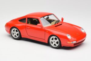 Porsche 911 993 Carrera Rosso Bburago 1:18 3050 Pressofusione — immagine 6 di 8