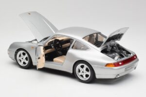 Porsche 911 993 Carrera Argento Bburago 1:18 3050-M1 Pressofusione — immagine 7 di 8