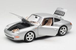 Porsche 911 993 Carrera Argento Bburago 1:18 3050-M1 Pressofusione — immagine 8 di 8