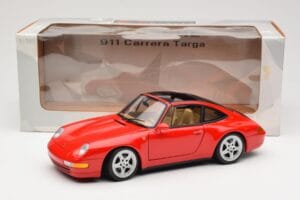 Porsche 911 993 Carrera Targa Rosso UT Models 1:18 27821 Pressofusione — immagine 8 di 8