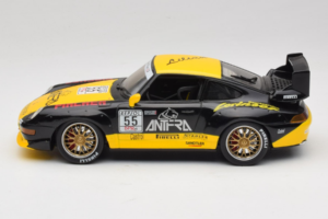 Porsche 911 993 GT2 #55 Nero & Giallo Anson 1:18 30325-W Pressofusione — immagine 3 di 6