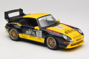 Porsche 911 993 GT2 #55 Nero & Giallo Anson 1:18 30325-W Pressofusione — immagine 4 di 6