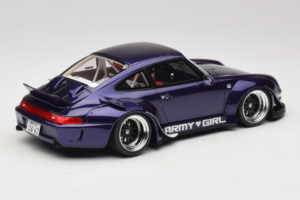 Porsche 911 993 RWB Army Girl Viola GT Spirit 1:18 GT562 Resina — immagine 2 di 6