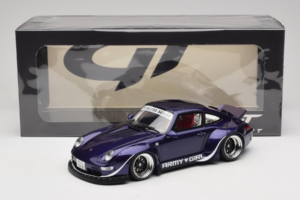 Porsche 911 993 RWB Army Girl Viola GT Spirit 1:18 GT562 Resina — immagine 6 di 6