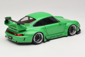 Porsche 911 993 RWB Verde Gun Grey Wheels AUTOart 1:18 78151 Composito — immagine 3 di 8