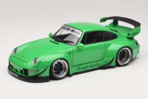 Porsche 911 993 RWB Verde Gun Grey Wheels AUTOart 1:18 78151 Composito