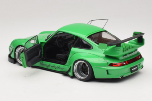 Porsche 911 993 RWB Verde Gun Grey Wheels AUTOart 1:18 78151 Composito — immagine 5 di 8