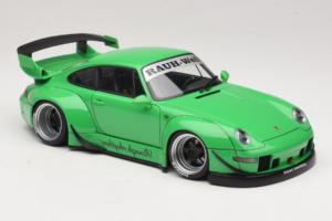 Porsche 911 993 RWB Verde Gun Grey Wheels AUTOart 1:18 78151 Composito — immagine 6 di 8