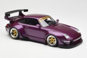 Porsche 911 993 RWB Viola GT Spirit 1:18 GT727 Resina — immagine 4 di 6
