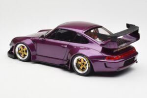 Porsche 911 993 RWB Viola GT Spirit 1:18 GT727 Resina — immagine 5 di 6