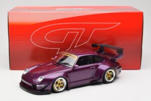 Porsche 911 993 RWB Viola GT Spirit 1:18 GT727 Resina — immagine 6 di 6