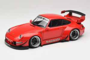 Porsche 911 993 RWB Rosso Gun Grey Wheels AUTOart 1:18 78153 Composito