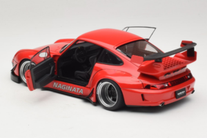 Porsche 911 993 RWB Rosso Gun Grey Wheels AUTOart 1:18 78153 Composito — immagine 5 di 8