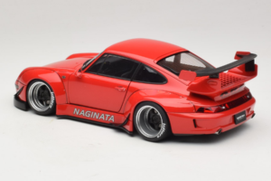 Porsche 911 993 RWB Rosso Gun Grey Wheels AUTOart 1:18 78153 Composito — immagine 7 di 8