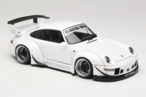Porsche 911 993 RWB Bianco Gun Grey Wheels AUTOart 1:18 78150 Composito — immagine 6 di 8