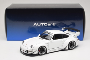 Porsche 911 993 RWB Bianco Gun Grey Wheels AUTOart 1:18 78150 Composito — immagine 8 di 8