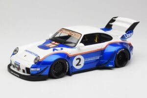 Porsche 911 993 RWB X Liberty Walk Bianco Con Blu GT Spirit 1:18 GT530 Resina