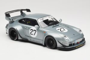 Porsche 911 993 RWB Yuiitsumuni Argento GT Spirit 1:18 GT522 Resina — immagine 4 di 6