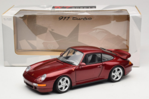 Porsche 911 993 Turbo Red Metallic UT Models 1:18 180066070 Pressofusione — immagine 8 di 8