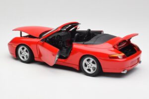 Porsche 911 996 Cabriolet Rosso Gate 1:18 1051 Pressofusione — immagine 5 di 8