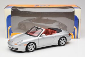 Porsche 911 996 Cabriolet Argento Gate 1:18 1052 Pressofusione — immagine 8 di 8