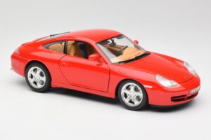 Porsche 911 996 Carrera 4 Rosso Bburago 1:18 30085 Pressofusione — immagine 6 di 8