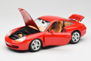 Porsche 911 996 Carrera Rosso Bburago 1:18 3385 Pressofusione — immagine 2 di 8