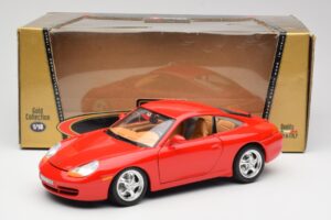 Porsche 911 996 Carrera Rosso Bburago 1:18 3385 Pressofusione — immagine 8 di 8