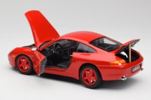 Porsche 911 996 Carrera Rosso Edizione Limitata Bburago 1:18 3385-M1 Pressofusione — immagine 5 di 8