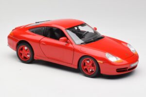Porsche 911 996 Carrera Rosso Edizione Limitata Bburago 1:18 3385-M1 Pressofusione — immagine 6 di 8