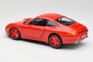 Porsche 911 996 Carrera Rosso Edizione Limitata Bburago 1:18 3385-M1 Pressofusione — immagine 7 di 8